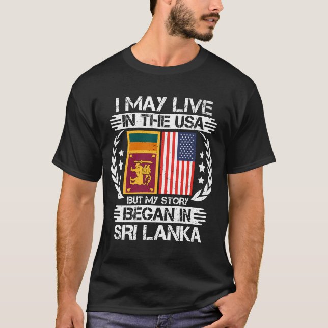 Min historia började i Sri Lanka T Shirt (Framsida)