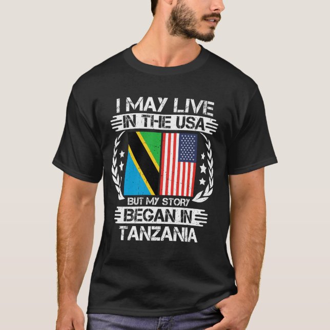 Min historia började i Tanzania T Shirt (Framsida)