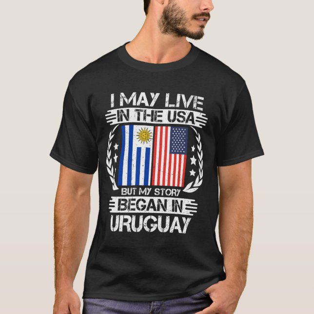Min historia började i Uruguay T Shirt (Framsida)