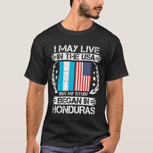Min historia börjar i Honduras T Shirt (Framsida)