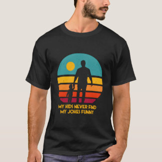 Min hittar aldrig mina skämt föräldrar Pappa Mamma T Shirt