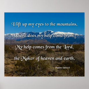 Min hjälp kommer från Herren Poster
