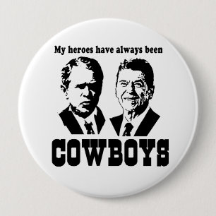 Min hjältar har alltid varit cowboys knapp