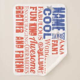 Min Hjälte Egenskaper Typografi USA Flagga