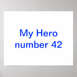 Min hjälte Jackie Robinson poster