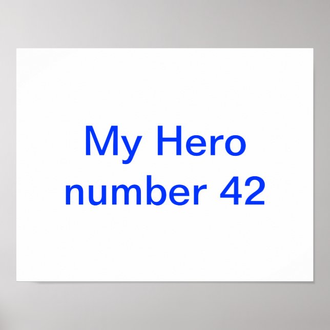 Min hjälte Jackie Robinson poster (Framsidan)