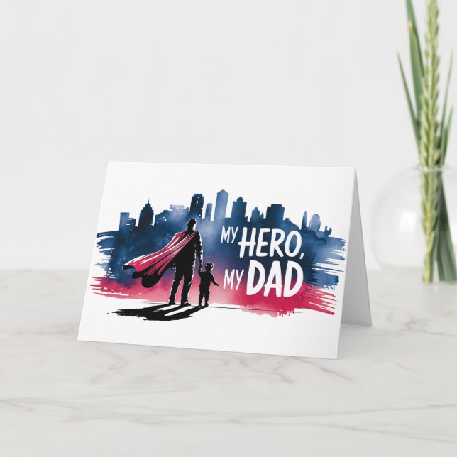 Min hjälte, min pappa helgkort (Framsida)