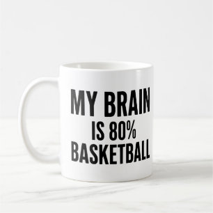 Min Hjärna Är 80% Basket Roligt Sport Kaffemugg