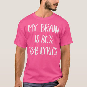 Min hjärna är 80 procent RB Music Lyrics från Sång T Shirt
