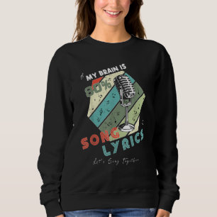 Min hjärna är 80 procent sångtexter t shirt