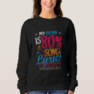 Min hjärna är 80 Sång Lackar Lacknyt Singer Earwor T Shirt