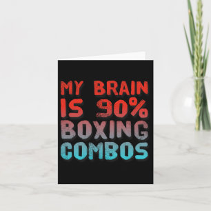 Min hjärna är 90% boxing Combos Boxers Kärlek Bo Kort