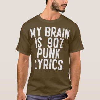Min hjärna är 90 PUNK Ljudny Music Desi T Shirt