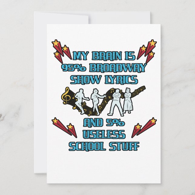 Min hjärna är 95 % bredbildsvisning av läroskådesp tack kort (Framsida)