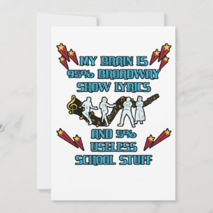 Min hjärna är 95 % bredbildsvisning av läroskådesp tack kort