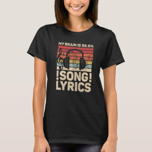 Min Hjärna Är 99 9 Sångtexter Edm Musik  Dj Musici T Shirt
