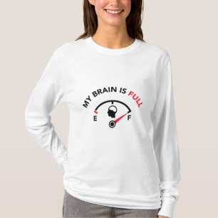 Min hjärna är full tee shirt