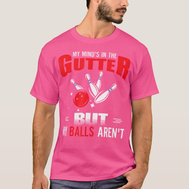 Min hjärna är i Gutter men Bollar är inte Coola Bo T Shirt (Framsida)