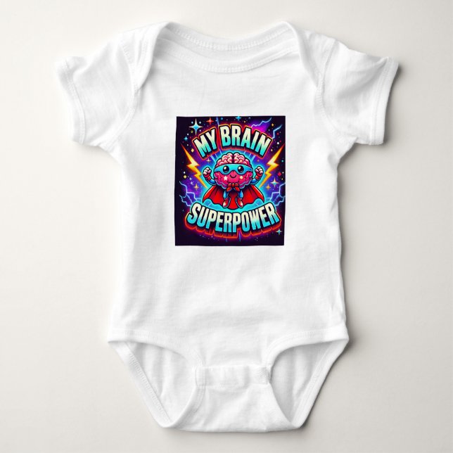 Min hjärna är supermakt ✨ t shirt (Framsida)
