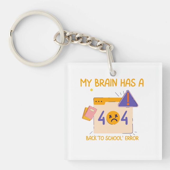 "Min hjärna har ett fel i Back to school" (Framsidan)