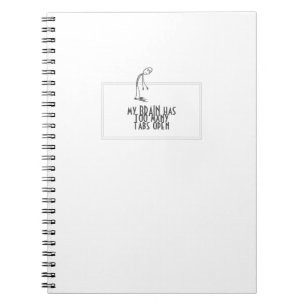 Min hjärna har för många flikar öppna datorn anteckningsbok