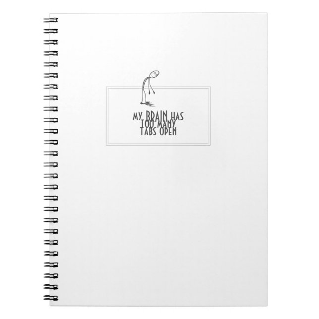 Min hjärna har för många flikar öppna datorn anteckningsbok (Framsidan)