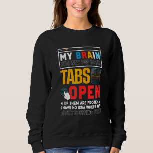 Min hjärna har för många flikar Öppna Software Dev T Shirt