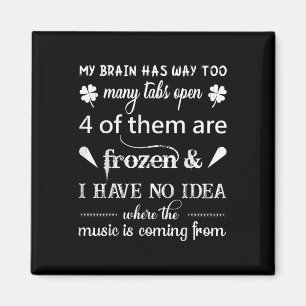 Min hjärna har så många flikar att musiken är Co Magnet
