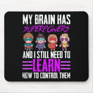 Min hjärna har supermakter Epilepsy Awareness Surv Musmatta