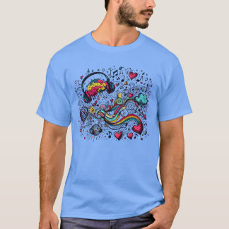 MIN Hjärna på Musik Känner takten roligt T Shirt