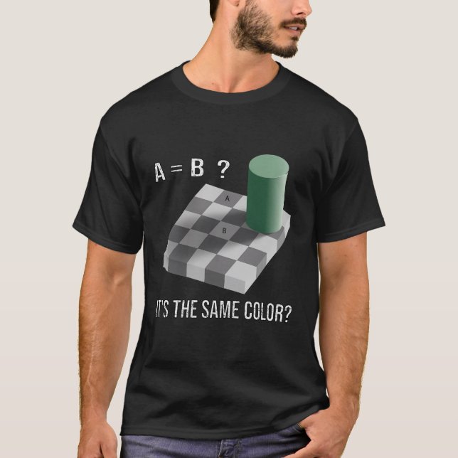 Min hjärna tricksade Shirt optical Illusion Det är T (Framsida)
