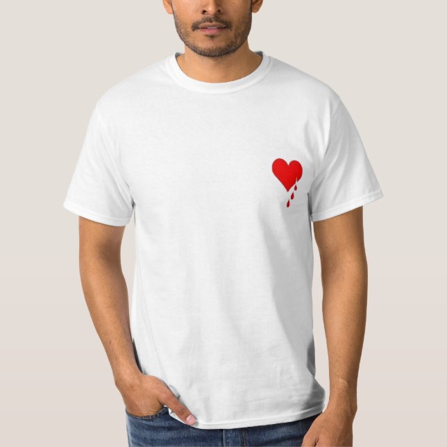 Min hjärta blöder… tee shirt (Framsida)