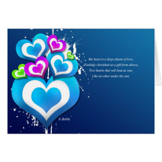 Min hjärta hälsningskort