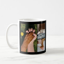 Min hjärta har fyra ben Hundkärlek design Kaffemugg