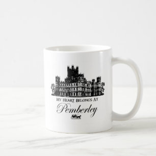 Min hjärta hör hemma på Pemberley Kaffemugg