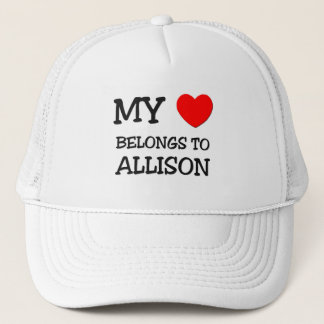 Min hjärta hör hemma till ALLISON Keps