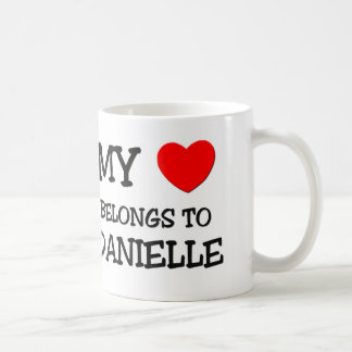 Min hjärta hör hemma till DANIELLE Kaffemugg