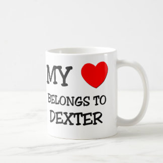 Min hjärta hör hemma till Dexter Kaffemugg