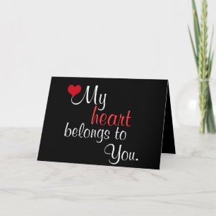 Min hjärta hör hemma till dig ~-valentines day helgkort