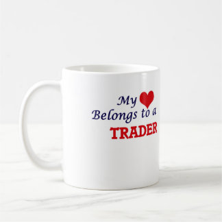 Min hjärta hör hemma till en affärsman kaffemugg
