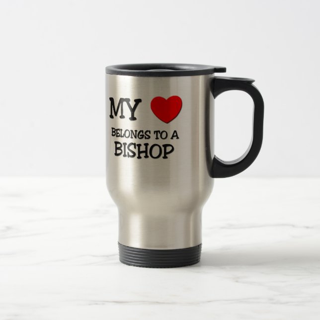 Min hjärta hör hemma till en BISKOP Resemugg (Höger)