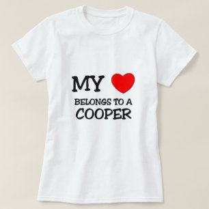 Min hjärta hör hemma till en COOPER T-shirt