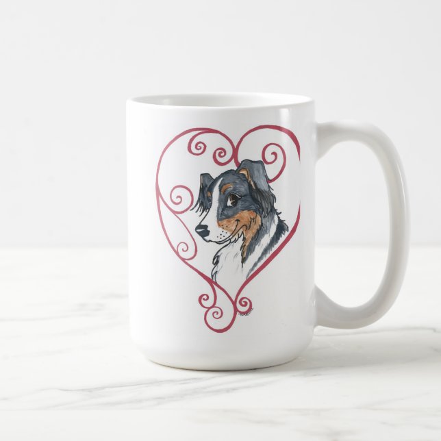 Min hjärta hör hemma till en engelsk herde kaffemugg (Höger)
