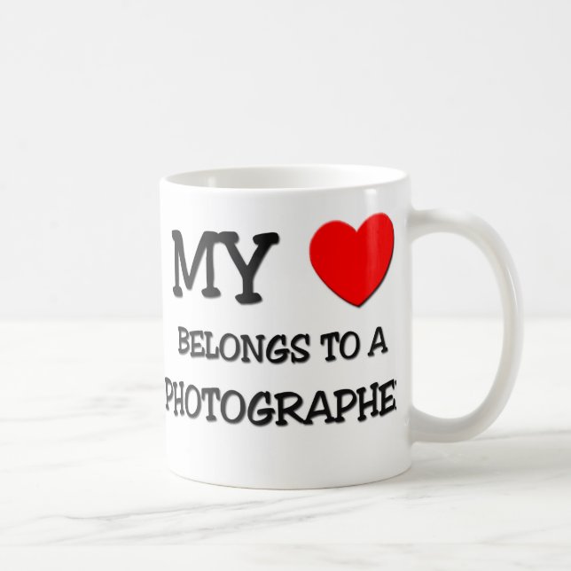 Min hjärta hör hemma till en FOTOGRAF Kaffemugg (Höger)