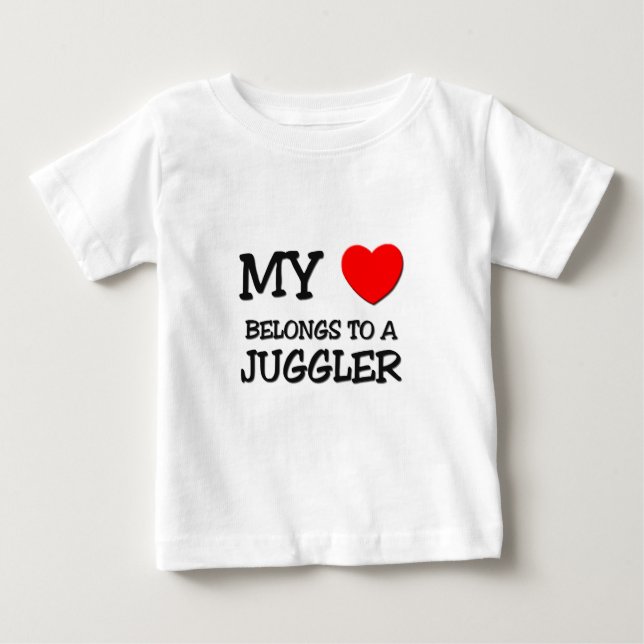 Min hjärta hör hemma till en JONGLÖR T Shirt (Framsida)