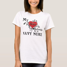 Min hjärta hör hemma till en marin Nuke Tröja