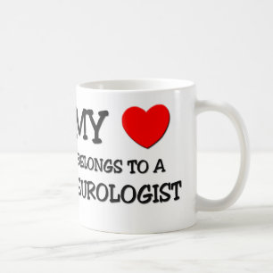 Min hjärta hör hemma till en NEUROLOGIST Kaffemugg