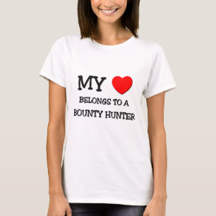 Min hjärta hör hemma till en SKOTTPENGARJÄGARE Tee Shirt