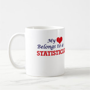 Min hjärta hör hemma till en Statistician Kaffemugg