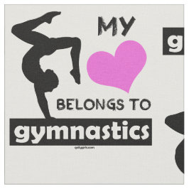 Min hjärta hör hemma till gymnastik tyg